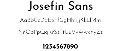 Josefin-sans-font-our-work
