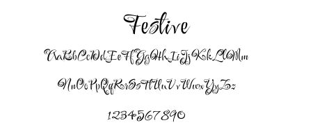 Festive Font Card