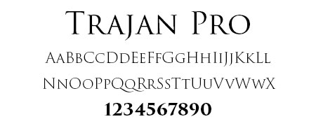 Trajan-Pro-Font-Card