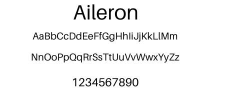 Aileron Font Card