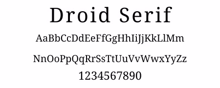 WC Droid Serif