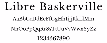 WC Fonts Libre Baskerville