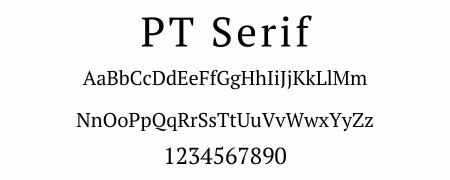 WC Fonts PT Serif
