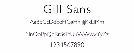 WC Gill Sans
