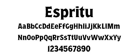 Espiritu Font
